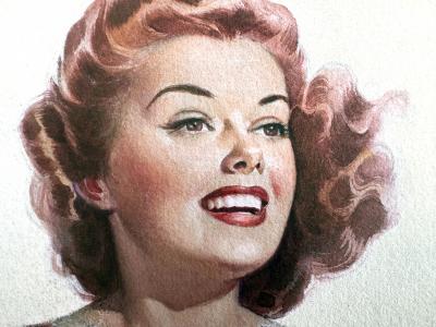Pearl Frush Female Pin Up Artist Smooth Sailing Sweethearts of Sport