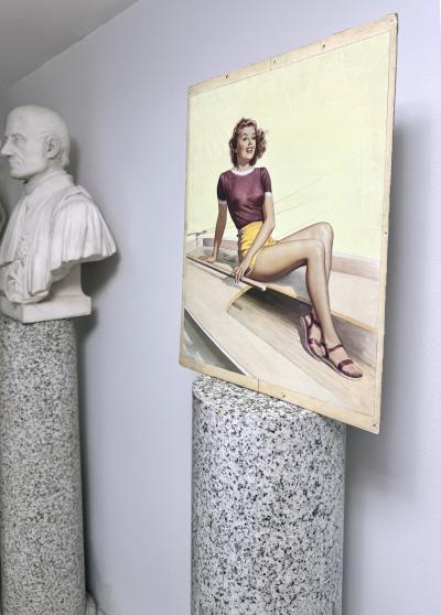 Pearl Frush Female Pin Up Artist Smooth Sailing Sweethearts of Sport