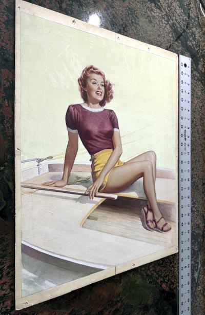 Pearl Frush Female Pin Up Artist Smooth Sailing Sweethearts of Sport