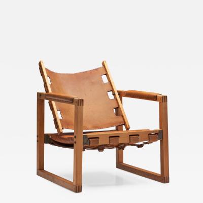 Peder Hansen Safari Chair by Peder Hansen in Eucalyptus Wood and Leather New Zealand 1967