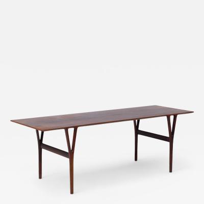 Peder Pedersen Peder Pedersen Dk for Helge Vestergaard Jensen Danish Rosewood Coffee Table