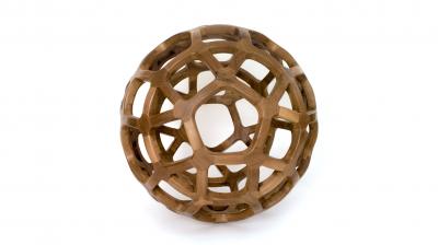 Pedro Cerisola ALTAIR geometric wood sculpture