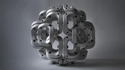 Pedro Cerisola SPHERE 32 from CUMULOS series geometric sculpture