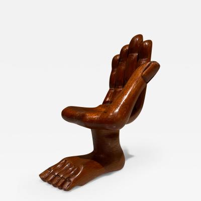 Pedro Friedeberg 1960s Pedro Friedeberg Miniature Hand Foot Chair Sculpture