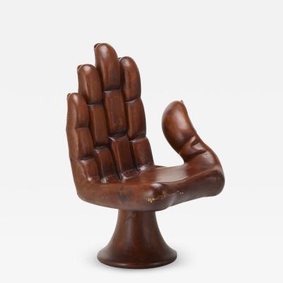 Pedro Friedeberg CARVED WALNUT PEDRO FRIEDEBERG STYLE HAND CHAIR