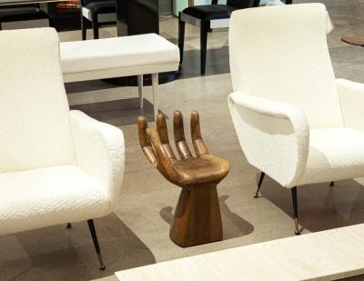 Pedro Friedeberg Carved Hand Chair in the Style of Pedro Friedeberg