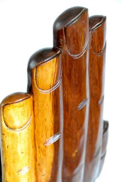 Pedro Friedeberg Mexican Carved Hand Chair in the Style of Pedro Friedeberg circa 1960