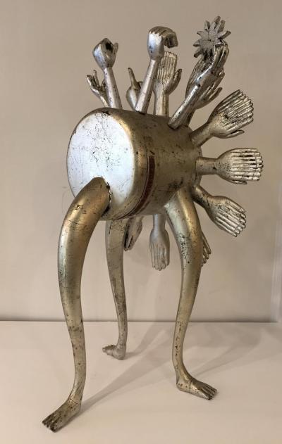 Pedro Friedeberg Pedro Friedeberg Silver Gilt Vintage Hand Clock