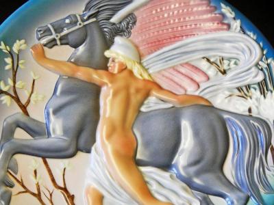 Pegasus Art Deco Rondel by Brunetti