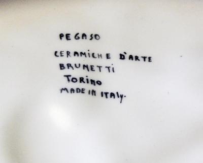 Pegasus Art Deco Rondel by Brunetti