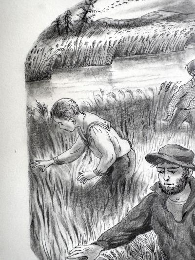 Peggy Margaret Frances Bacon Searching in the Tall Grass Book Illustration by Woman Illustrator Americana