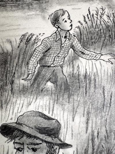 Peggy Margaret Frances Bacon Searching in the Tall Grass Book Illustration by Woman Illustrator Americana