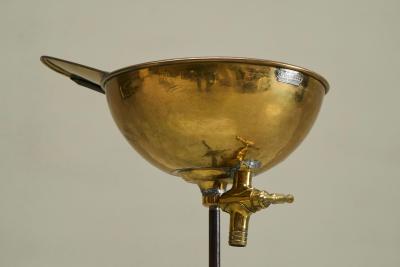 Pelleray Paris Bruxelles Antique Hairdresser Wash Basin in Patinated Brass