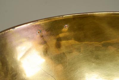 Pelleray Paris Bruxelles Antique Hairdresser Wash Basin in Patinated Brass