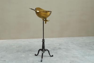 Pelleray Paris Bruxelles Antique Hairdresser Wash Basin in Patinated Brass