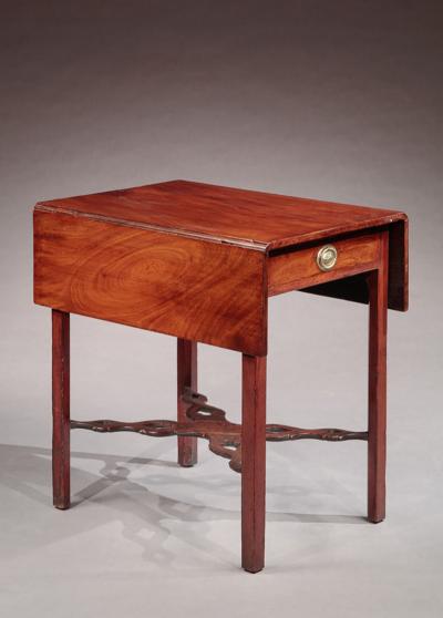 Pembroke Table with a Pierced Cross Stretcher