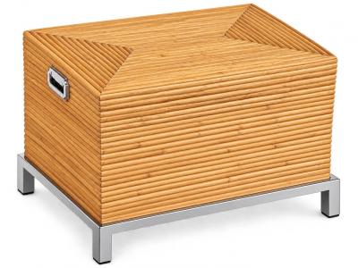 Pencil Reed Chest on Chrome Base 1970