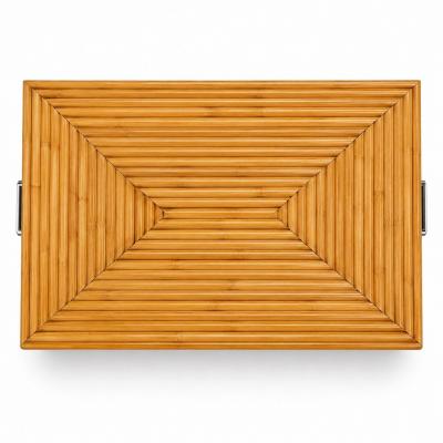 Pencil Reed Chest on Chrome Base 1970