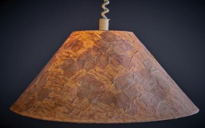 Pendant Lamp by Marianne Koplin with Paper Shade 1970s