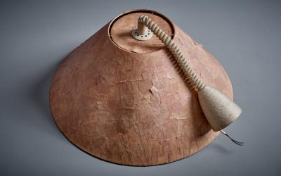 Pendant Lamp by Marianne Koplin with Paper Shade 1970s
