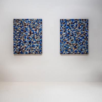 Pendant of abstract Compositions by Paolo de Poli Italy