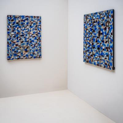 Pendant of abstract Compositions by Paolo de Poli Italy