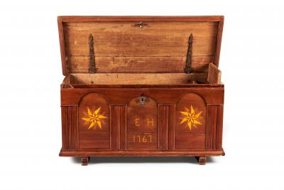 Pennsylvania German Inlaid Walnut Chest