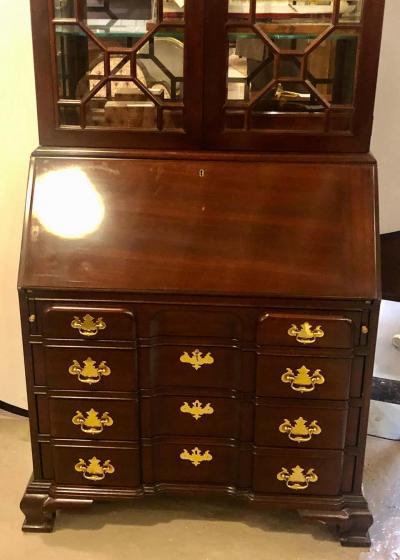 Pennsylvania House Pennsylvania House Secretary Desk Bookcase in the Chippendale Style