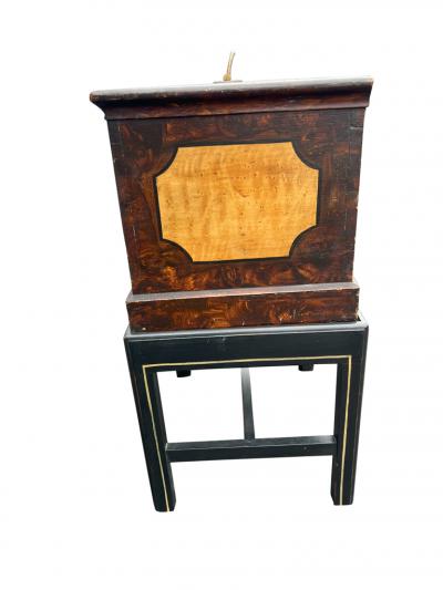 Pennsylvania Sponge Decorated Box on Later Stand