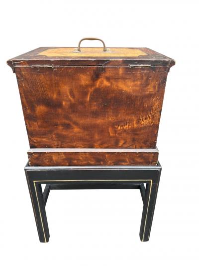 Pennsylvania Sponge Decorated Box on Later Stand