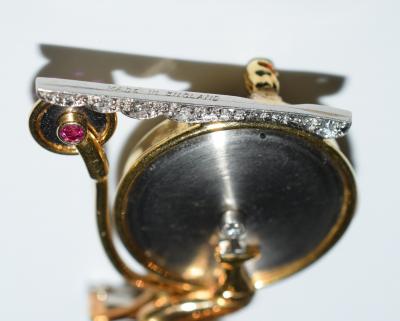 Penny Farthing Bicycle Lapel Watch