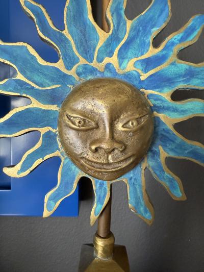 Pepe Mendoza Pair of Brass Pepe Mendoza Sun Lamps