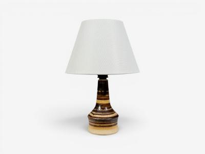 Per Engstrom Small Table Lamp Beige Ceramic Denmark 1970s