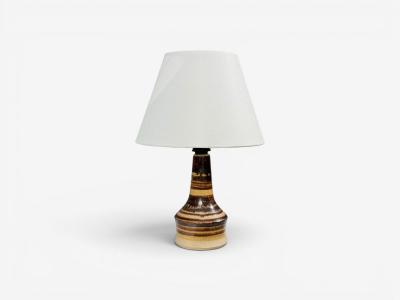 Per Engstrom Small Table Lamp Beige Ceramic Denmark 1970s