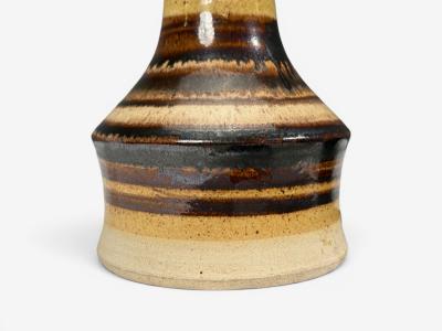 Per Engstrom Small Table Lamp Beige Ceramic Denmark 1970s