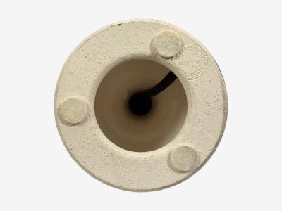 Per Engstrom Small Table Lamp Beige Ceramic Denmark 1970s
