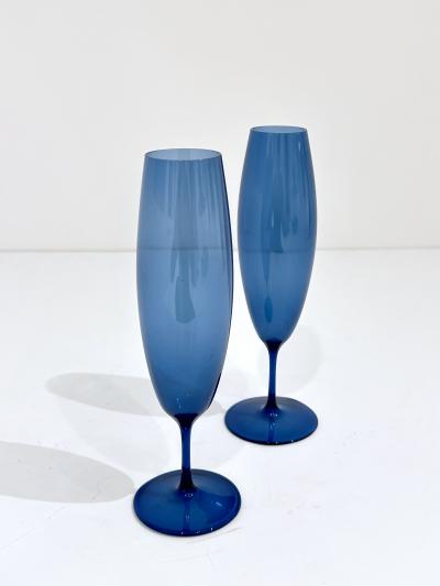 Per L tken Pair of Holmegaard Glass Flutes by Per Lutken