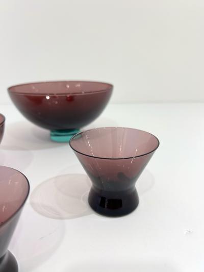 Per L tken Set of Four Holmegaard Glass Dishes by Per Lutken