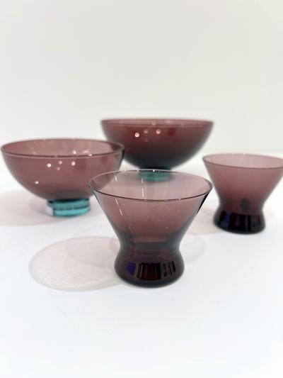 Per L tken Set of Four Holmegaard Glass Dishes by Per Lutken