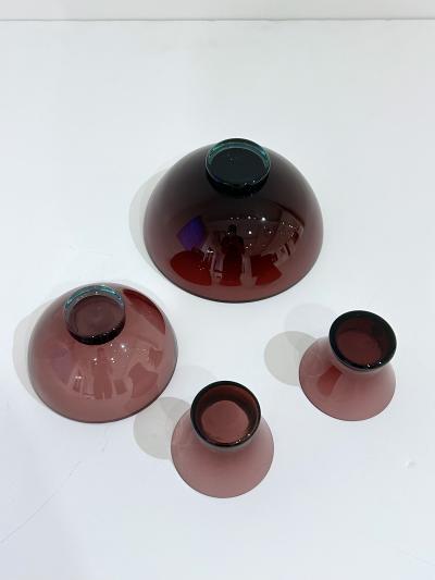 Per L tken Set of Four Holmegaard Glass Dishes by Per Lutken