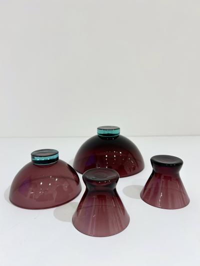 Per L tken Set of Four Holmegaard Glass Dishes by Per Lutken