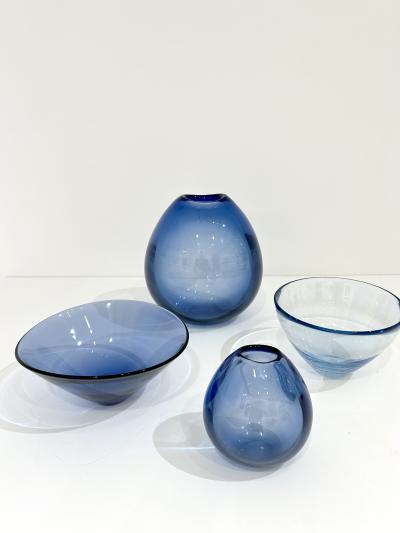 Per L tken Set of Four Per Lutken for Holmegaard Glass Pieces