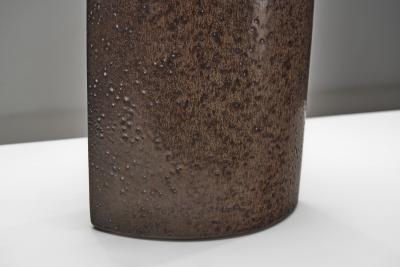 Per Linnemann Schmidt Brown Glazed Stoneware Table Lamp by Per Linneman Schmidt Denmark 1970s