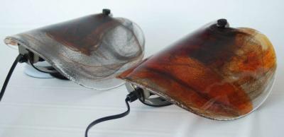 Per Lu tken A Pair of Large Wall Lights by Per Lu tken