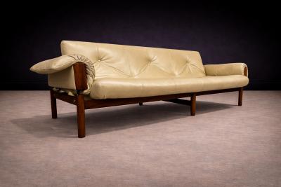 Percival Lafer MP 13 Sofa in Rosewood Leather Percival Lafer