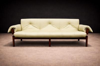 Percival Lafer MP 13 Sofa in Rosewood Leather Percival Lafer