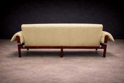 Percival Lafer MP 13 Sofa in Rosewood Leather Percival Lafer