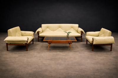 Percival Lafer MP 13 Sofa in Rosewood Leather Percival Lafer