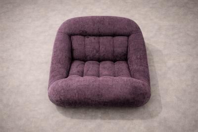 Percival Lafer MP 163 Earth Lounge Chair w Ottoman in Tufted Velvet Upholstery P Lafer