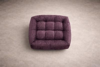Percival Lafer MP 163 Earth Lounge Chair w Ottoman in Tufted Velvet Upholstery P Lafer